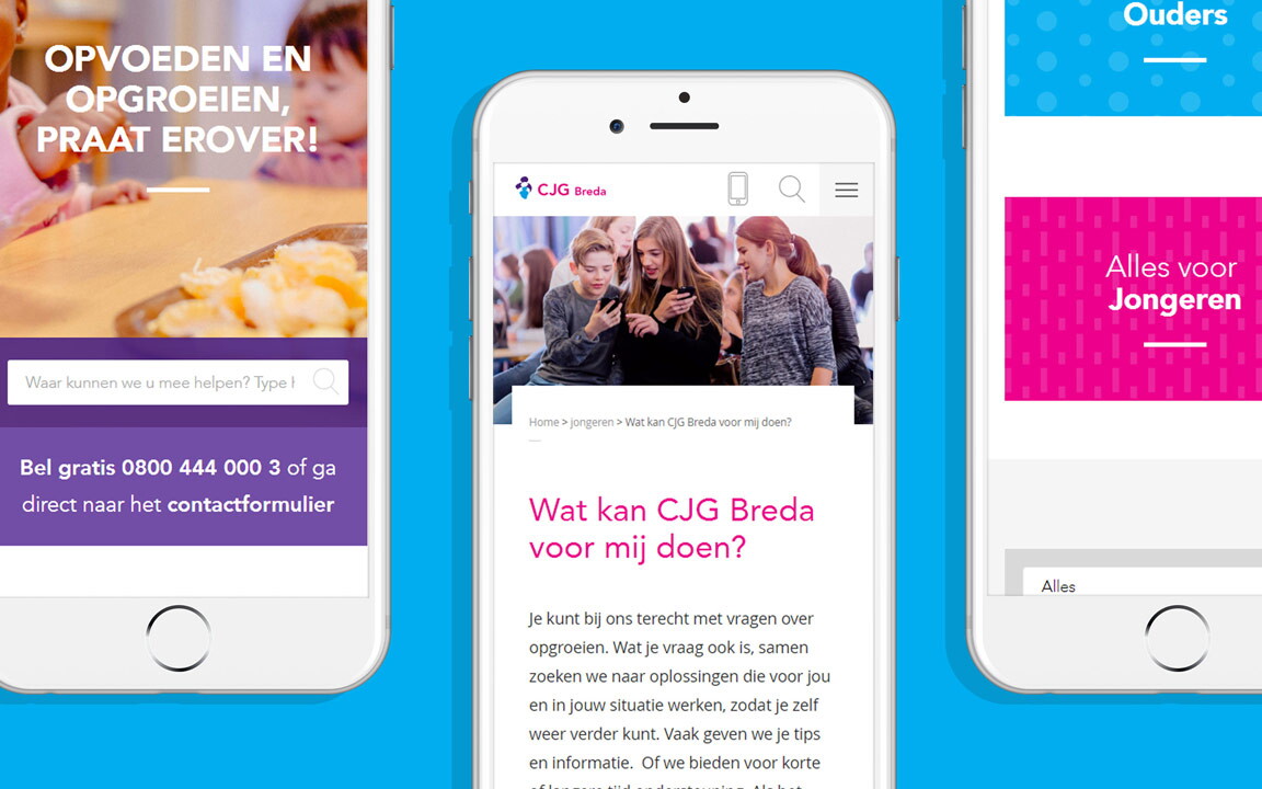 CJG Breda responsive webdesign