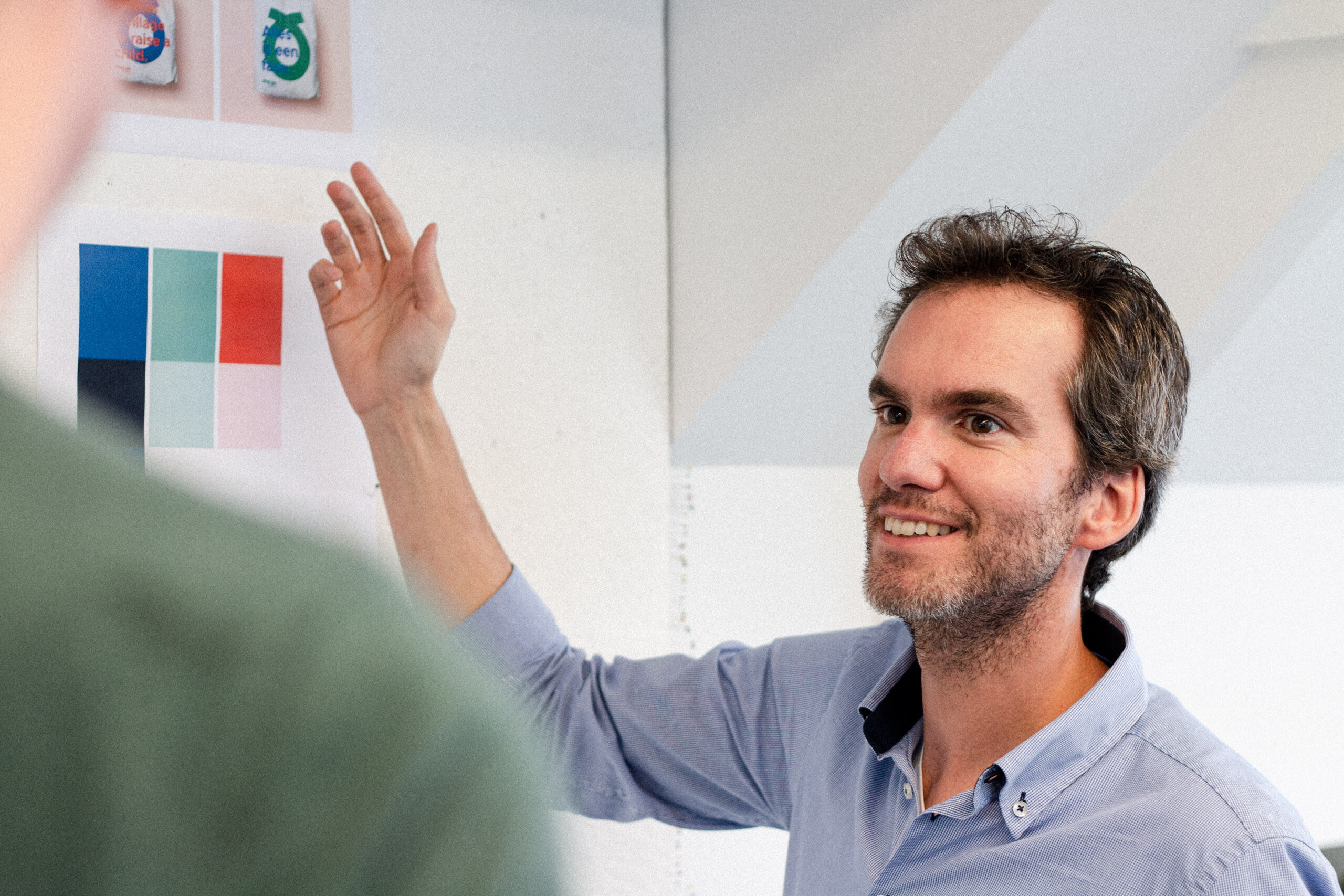 Design sprint overleg met Peter