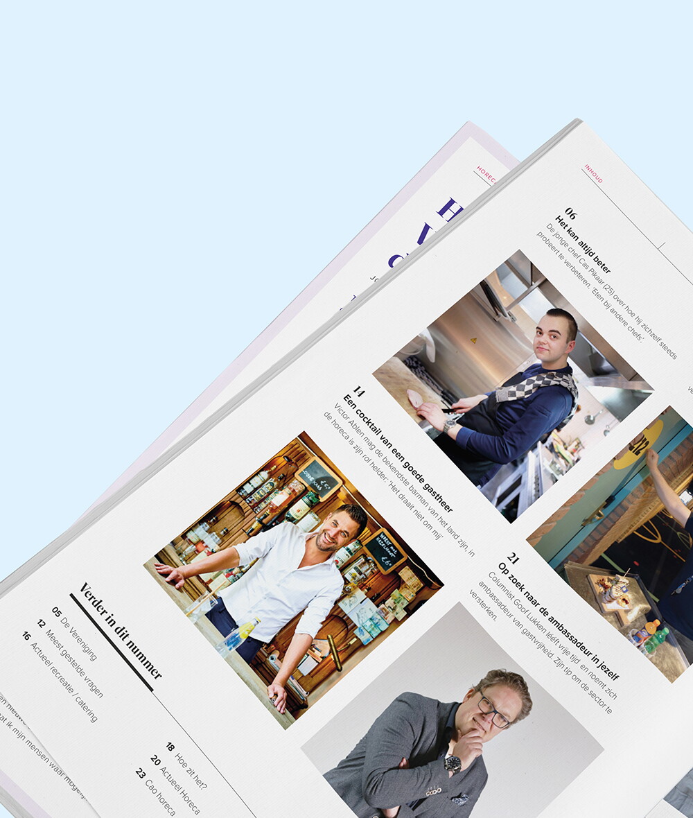 Horeca info magazine sfeerbeeld