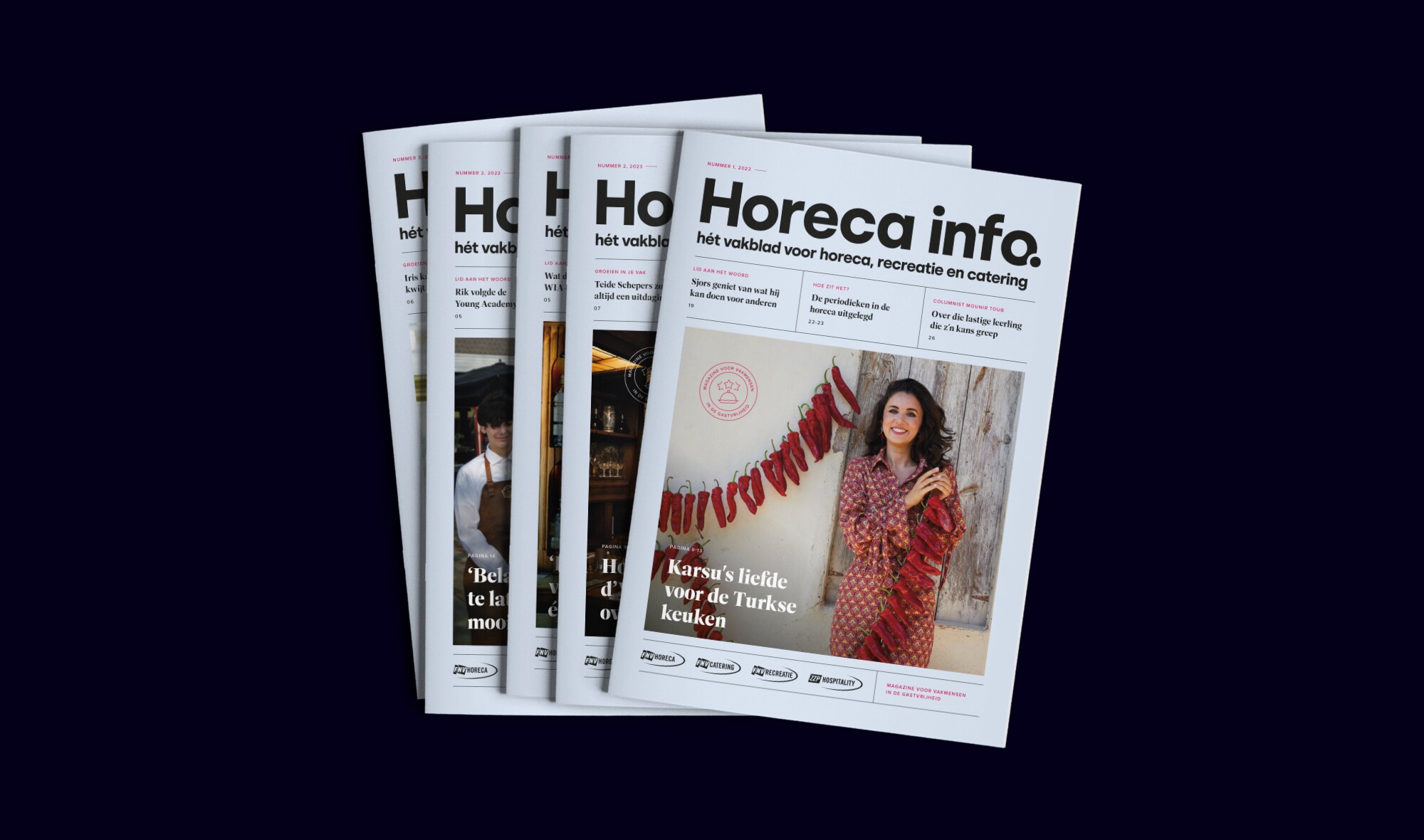 Horeca info magazine covers