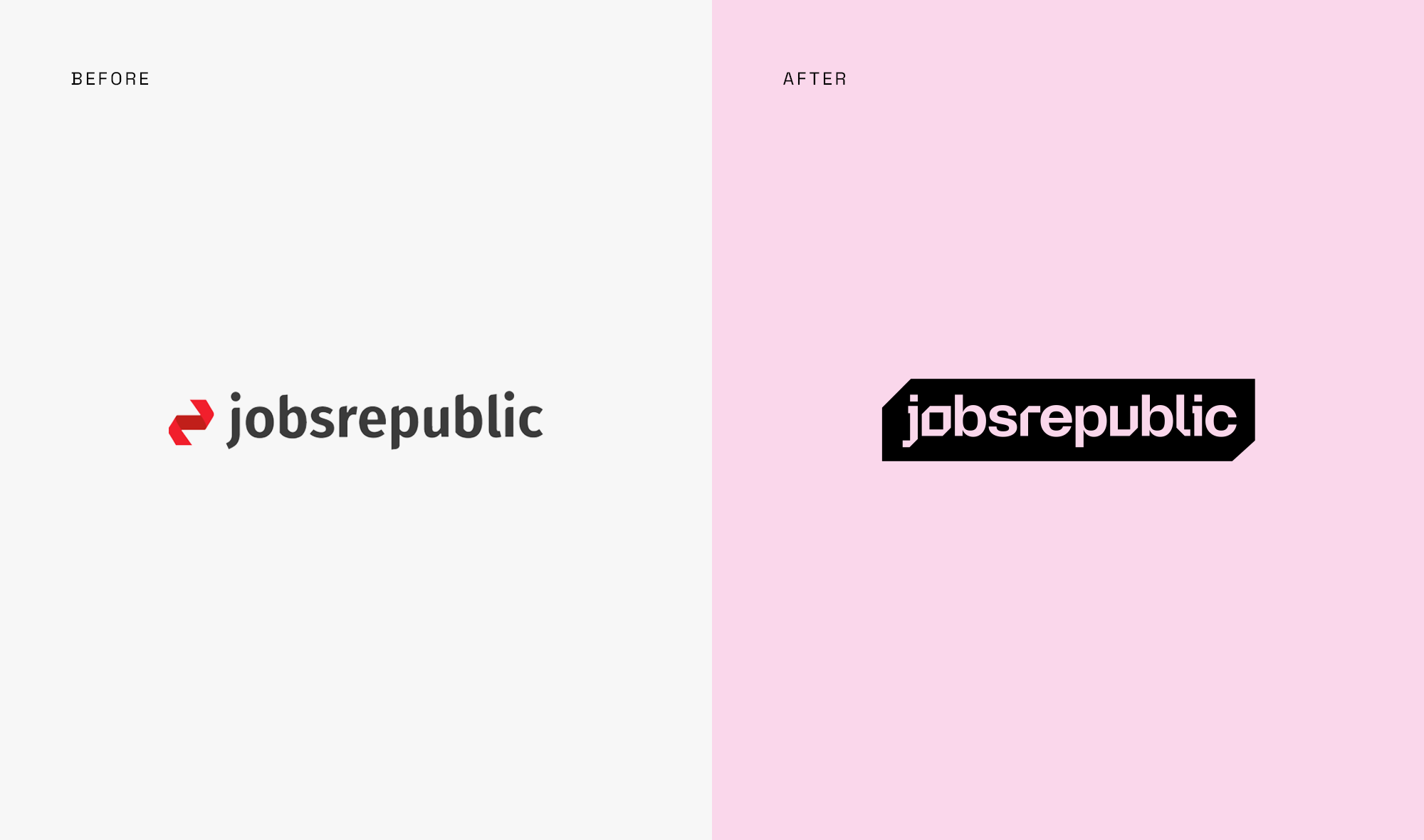 Jobsrepublic logo oud vs nieuw