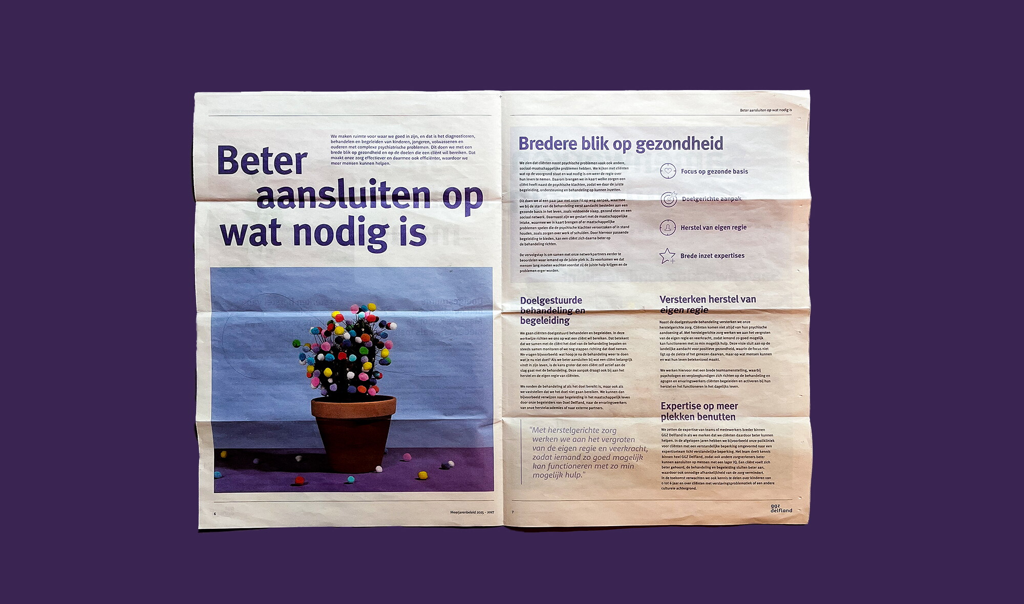 Meerjarenbeleid spread - Beter aansluiten op wat nodig is