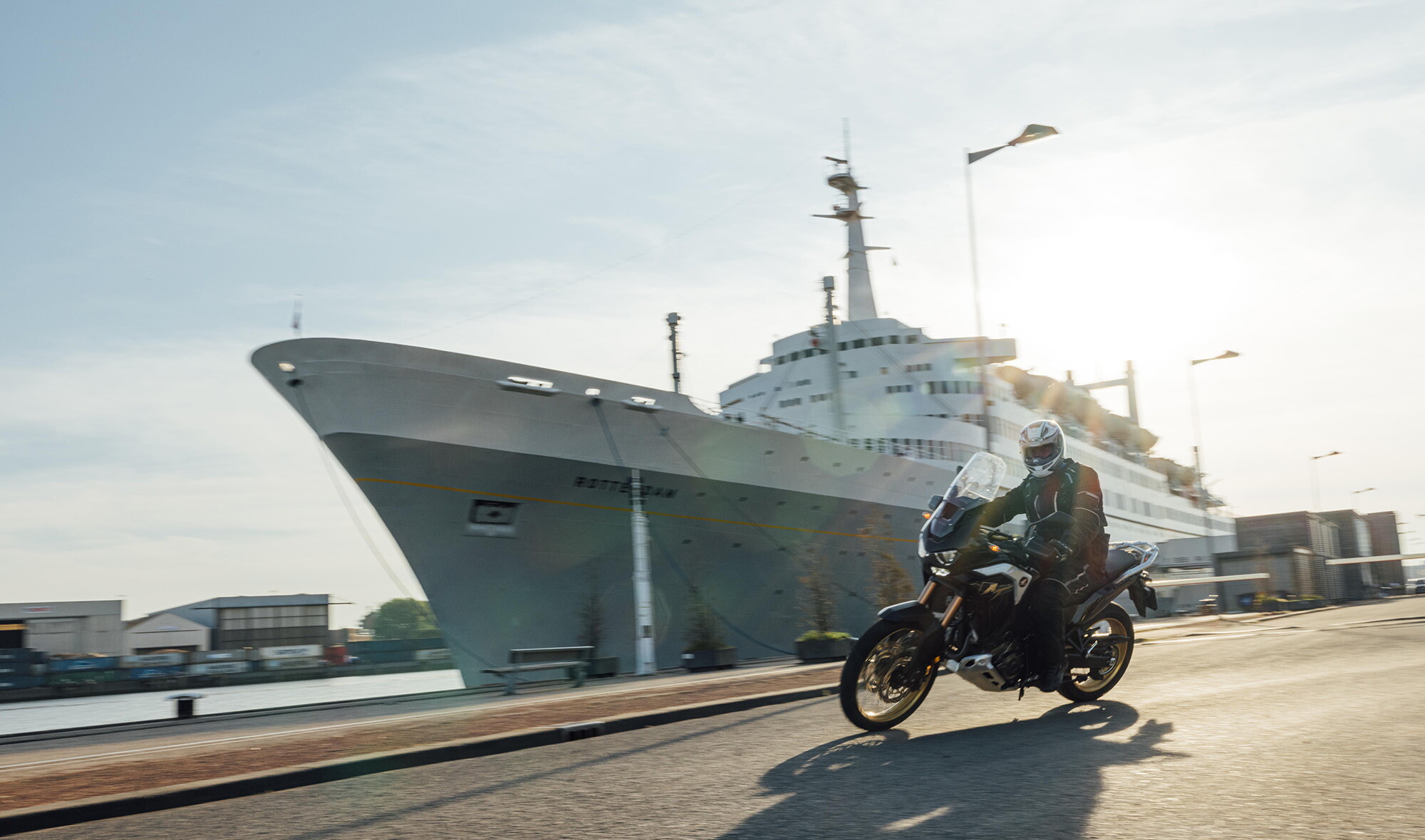 Biker in haven