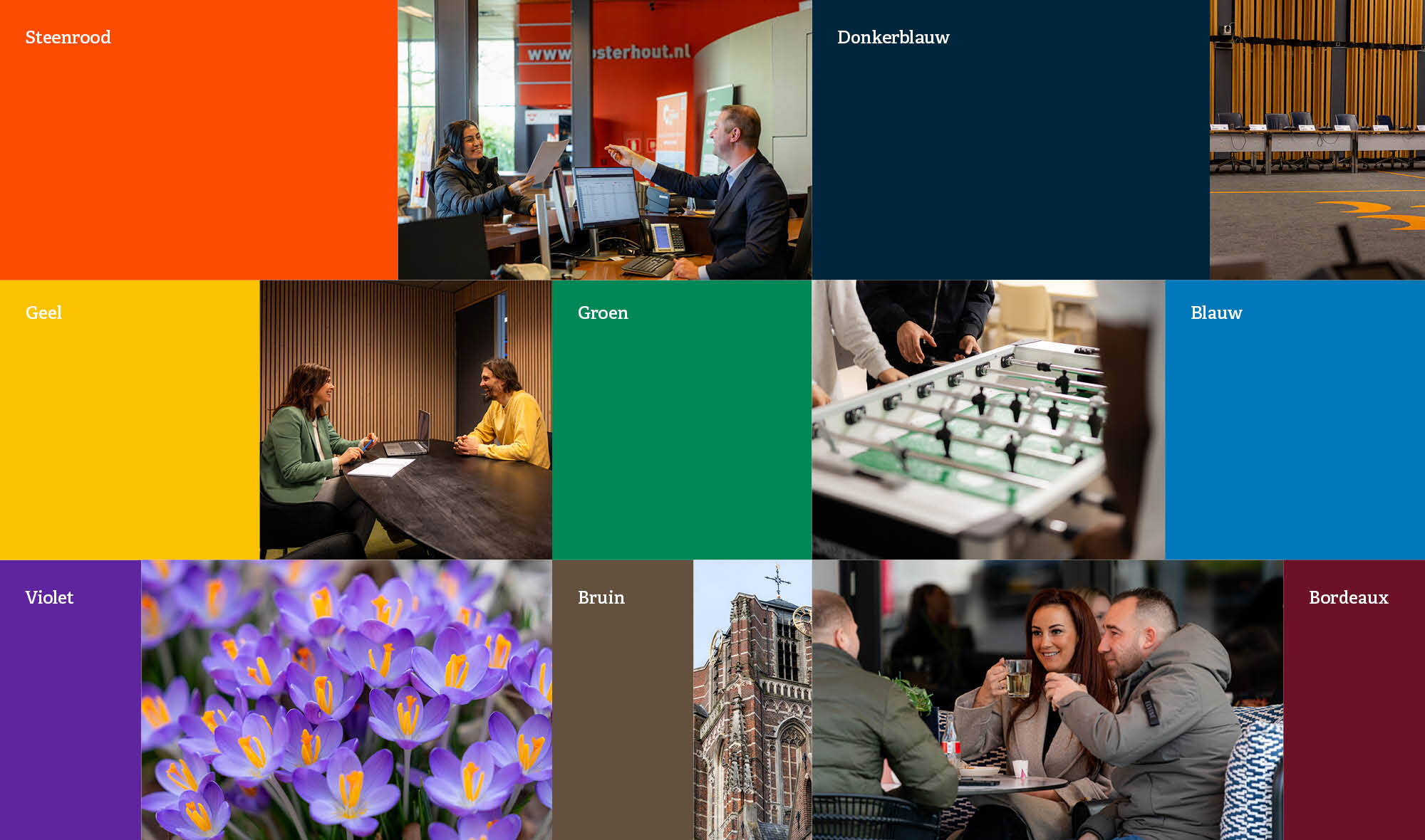 Gemeente Oosterhout kleurenpalet