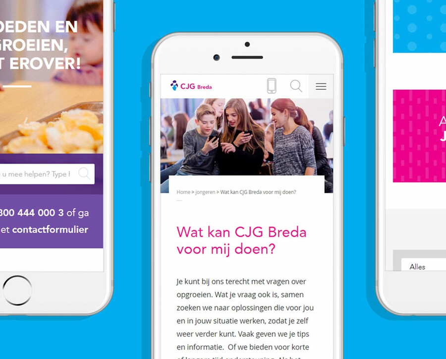 CJG Breda responsive webdesign
