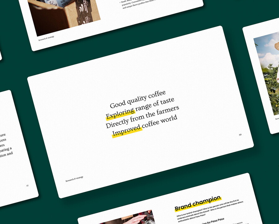 Paso Paso brand sprint presentatie slides