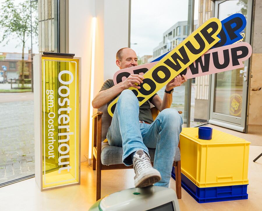 man met logos