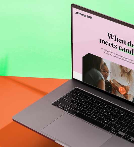 Jobsrepublic Homepage impressie
