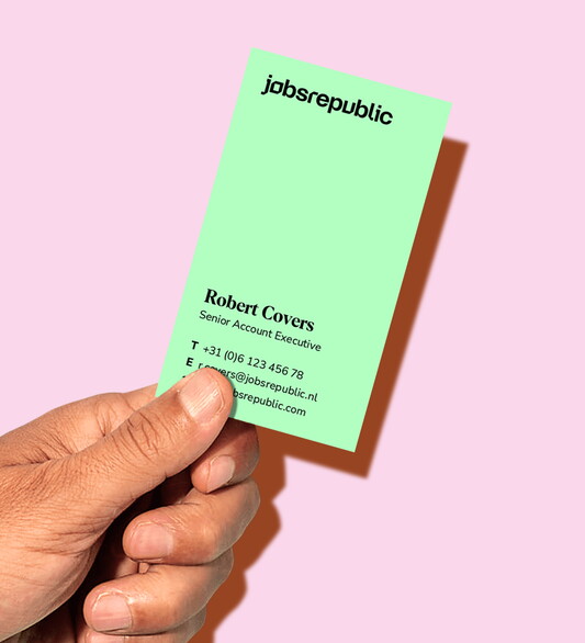 Jobsrepublic Visitekaartje groen